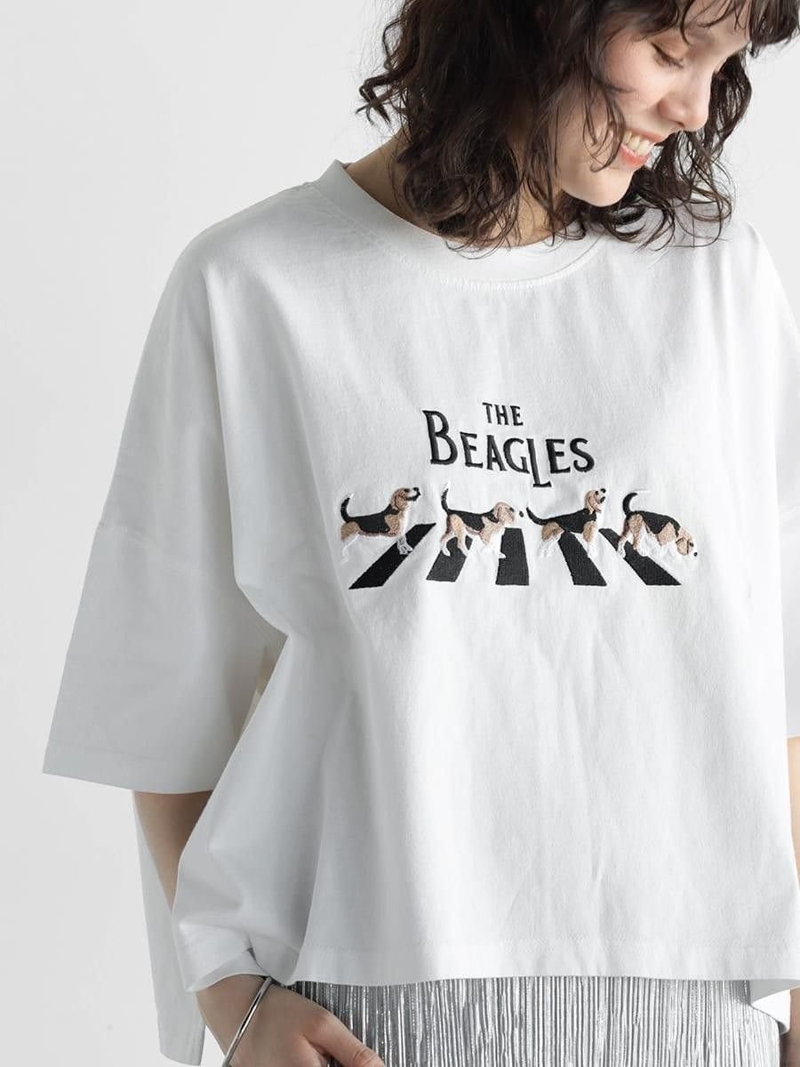 【ヴァン/Vin】の刺繍Tシャツ インテリア・キッズ・メンズ・レディースファッション・服の通販 founy(ファニー) 　ファッション　Fashion　レディースファッション　Fashion for Women　トップス・カットソー　Cut & Sew Tops　シャツ・ブラウス・オフィスカジュアル　Elegant Blouses & Button-Ups　ロングTシャツ・Tシャツ　Longline T-Shirts & Tees　夏　Summer　オフホワイト|ID: prp329100004830173 ipo3291000000035158158