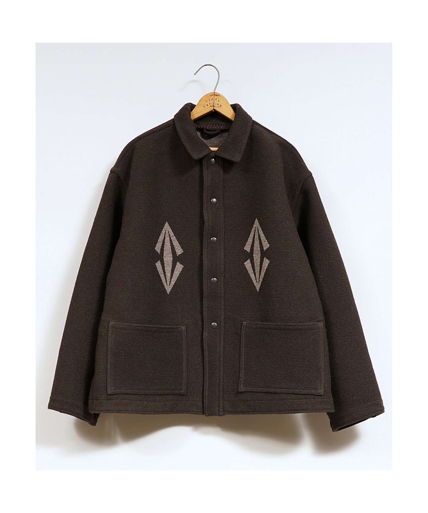 【ナイジェルケーボン/NIGEL CABOURN / MEN】の【公式】ナイジェル・ケーボン / MAN / バルジャケット - ラグジャガード インテリア・キッズ・メンズ・レディースファッション・服の通販 founy(ファニー) 　ファッション　Fashion　メンズファッション　Fashion for Men　ジャケット　Jacket, Outerwear　ファブリック　Fabric, Textile　ヴィンテージ　Vintage Style　ダークブラウン|ID: prp329100004830216 ipo3291000000035158691