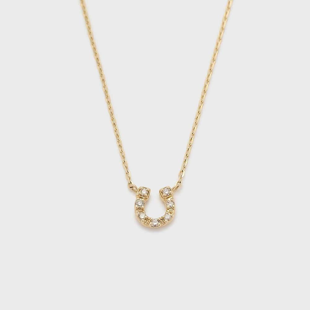 【ノジェス/NOJESS】のSAORIさんご着用【Tiny Motif】K10ダイヤモンドシューネックレス(0.02ct) インテリア・キッズ・メンズ・レディースファッション・服の通販 founy(ファニー) 　ファッション　Fashion　レディースファッション　Fashion for Women　ジュエリー　Jewelry　ネックレス　Necklaces & Pendants　ジュエリー　Jewelry, Accessories　ダイヤモンド　Diamond, Brilliant Cut　モチーフ　Motif, Design Theme　クリア|ID: prp329100004830232 ipo3291000000035158837