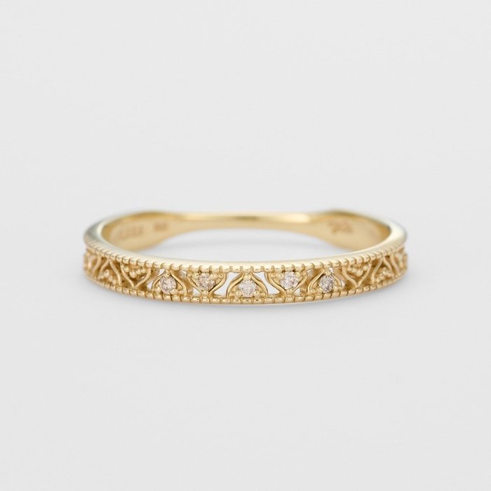 【アガット/agete】のK10ダイヤモンドリング インテリア・キッズ・メンズ・レディースファッション・服の通販 founy(ファニー) https://founy.com/ ファッション Fashion レディースファッション Fashion for Women おすすめ Recommended / Our Picks ダイヤモンド Diamond, Brilliant Cut モチーフ Motif, Design Theme 透かし Cut-Out, Lacework |ID: prp329100004830245 ipo3291000000035158895