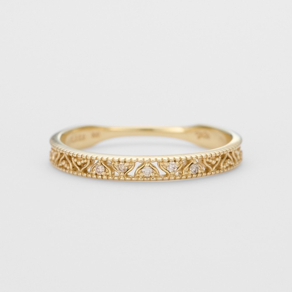 【アガット/agete】のK10ダイヤモンドリング インテリア・キッズ・メンズ・レディースファッション・服の通販 founy(ファニー) ファッション Fashion レディースファッション Fashion for Women おすすめ Recommended / Our Picks ダイヤモンド Diamond, Brilliant Cut モチーフ Motif, Design Theme 透かし Cut-Out, Lacework ホワイト|ID: prp329100004830245 ipo3291000000035158896