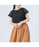 【ビームス ハート/BEAMS HEART】のレース 袖コンビ Tシャツ 人気、トレンドファッション・服の通販 founy(ファニー) ファッション Fashion レディースファッション Fashion for Women トップス・カットソー Cut & Sew Tops シャツ・ブラウス・オフィスカジュアル Elegant Blouses & Button-Ups ロングTシャツ・Tシャツ Longline T-Shirts & Tees おすすめ Recommended / Our Picks カットソー Cut and Sewn Top コンビ Combo, Combination Style ストレート Straight, Straight Cut スラックス Slacks, Dress Pants タイトスカート Pencil Skirt, Tight Skirt デニム Denim, Jeans Material バランス Balance, Style Balance マニッシュ Mannish, Boyish ミックス Mix, Mixed Style レース Lace, Lace Fabric ワイド Wide, Wide Fit エレガント 上品 Elegant 半袖 Short Sleeve, Half Sleeve thumbnail BLACK|ID: prp329100004830267 ipo3291000000035159098