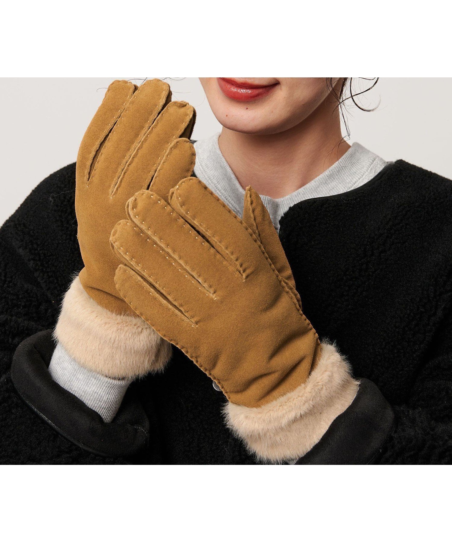 【ビューティ&ユース ユナイテッドアローズ/BEAUTY&YOUTH / UNITED ARROWS】のスエード ファーライク グローブ 人気、トレンドファッション・服の通販 founy(ファニー) 　ファッション　Fashion　レディースファッション　Fashion for Women　おすすめ　Recommended / Our Picks　フェイクファー　Faux Fur, Imitation Fur　ブルゾン　Blouson, Bomber Jacket　冬　Winter / This Winter　定番　Standard, Basic Item　 other-1|ID: prp329100004830271 ipo3291000000035159158