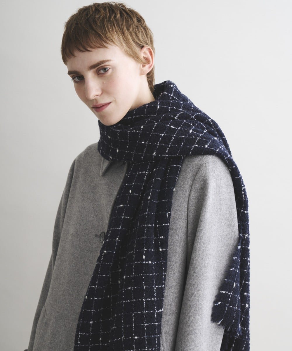 【ファリエロ サルティ/FALIERO SARTI】のニコール インテリア・キッズ・メンズ・レディースファッション・服の通販 founy(ファニー) ファッション Fashion レディースファッション Fashion for Women ストール Stole, Wrap チェック Check, Plaid, Tartan エレガント 上品 Elegant 221 / ネイビー|ID: prp329100004830281 ipo3291000000035159227