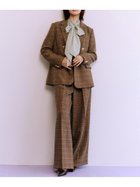 【リリーブラウン/Lily Brown】のベルト付きタックワイドパンツ 人気、トレンドファッション・服の通販 founy(ファニー) ファッション Fashion レディースファッション Fashion for Women パンツ Pants & Trousers ベルト&ウエストマーク Belts & Waist Accessories ストレート Straight, Straight Cut スマート Smart, Elegant センター Center, Center Line ループ Loop, Loop Knit thumbnail CHECK[931]|ID: prp329100004830284 ipo3291000000035159241