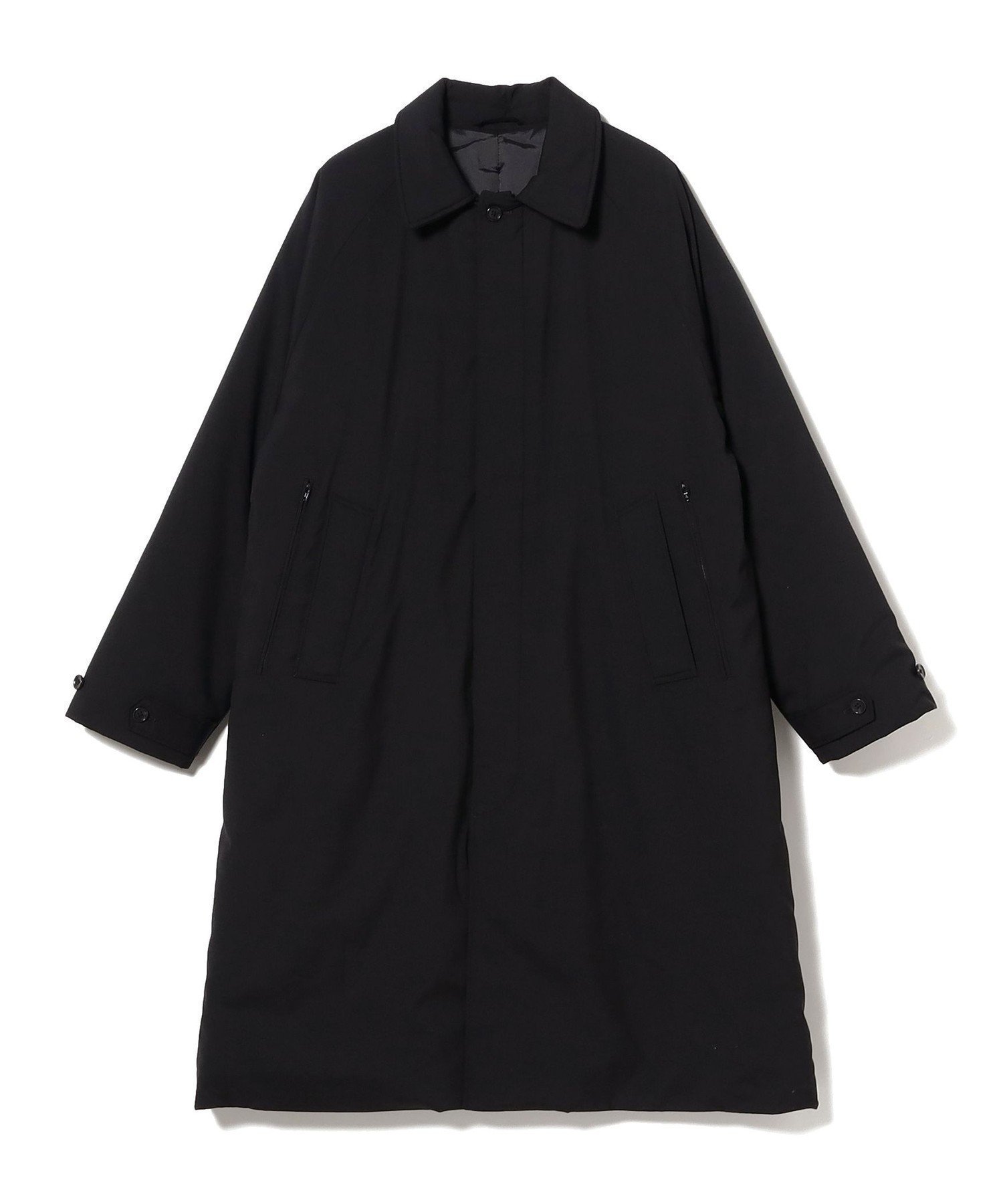 【ビームス/BEAMS / MEN】のワイドフィット 中綿ステンカラーコート インテリア・キッズ・メンズ・レディースファッション・服の通販 founy(ファニー) 　ファッション　Fashion　メンズファッション　Fashion for Men　スタイリッシュ　Stylish, Fashionable　バランス　Balance, Style Balance　フィット　Fit, Slim Fit　ポケット　Pocket, Pocket Detail　ワイド　Wide, Wide Fit　BLACK|ID: prp329100004830301 ipo3291000000035159487