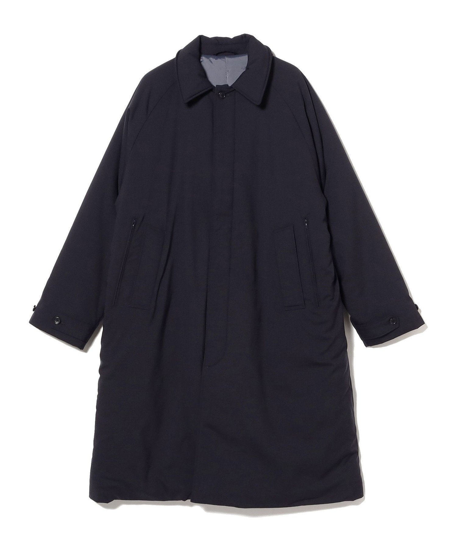 【ビームス/BEAMS / MEN】のワイドフィット 中綿ステンカラーコート インテリア・キッズ・メンズ・レディースファッション・服の通販 founy(ファニー) 　ファッション　Fashion　メンズファッション　Fashion for Men　スタイリッシュ　Stylish, Fashionable　バランス　Balance, Style Balance　フィット　Fit, Slim Fit　ポケット　Pocket, Pocket Detail　ワイド　Wide, Wide Fit　NAVY|ID: prp329100004830301 ipo3291000000035159489