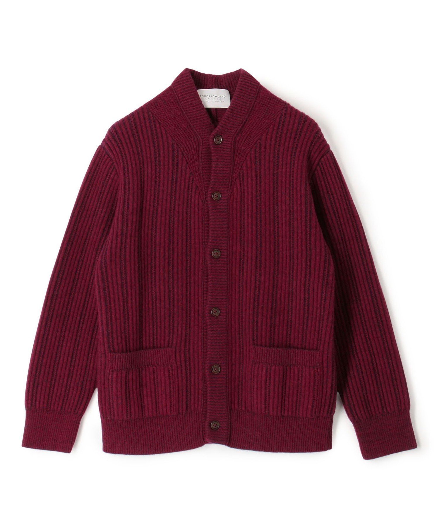 【トゥモローランド/TOMORROWLAND / MEN】のウールカシミヤシルク リブVネックカーディガン インテリア・キッズ・メンズ・レディースファッション・服の通販 founy(ファニー) ファッション Fashion メンズファッション Fashion for Men 2025年 2025 2025-2026秋冬・A/W Autumn/Winter 2025–26 AW25–26 カーディガン Cardigan, Knitwear ショール Shawl, Wrap シルク Silk, 100% Silk 38 ダークレッド|ID: prp329100004830302 ipo3291000000035159496