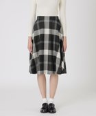 【ブルーレーベル クレストブリッジ/BLUE LABEL CRESTBRIDGE】のクレストブリッジチェックサキソニーフレアスカート 人気、トレンドファッション・服の通販 founy(ファニー) ファッション Fashion レディースファッション Fashion for Women スカート Skirts Aライン・フレアスカート A-Line & Flared Skirts おすすめ Recommended / Our Picks エレガント 上品 Elegant フレア Flare, Flared リラックス Relax, Relaxed Fit thumbnail ブラック|ID: prp329100004830318 ipo3291000000035159728