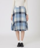 【ブルーレーベル クレストブリッジ/BLUE LABEL CRESTBRIDGE】のクレストブリッジチェックサキソニーフレアスカート 人気、トレンドファッション・服の通販 founy(ファニー) ファッション Fashion レディースファッション Fashion for Women スカート Skirts Aライン・フレアスカート A-Line & Flared Skirts おすすめ Recommended / Our Picks エレガント 上品 Elegant フレア Flare, Flared リラックス Relax, Relaxed Fit thumbnail ブルー|ID: prp329100004830318 ipo3291000000035159729
