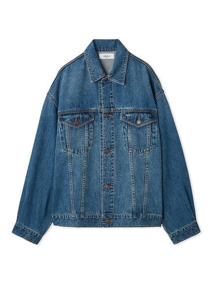 【ミラオーウェン/Mila Owen】の缶バッチ付きGジャン インテリア・キッズ・メンズ・レディースファッション・服の通販 founy(ファニー) 　ファッション　Fashion　レディースファッション　Fashion for Women　アウター　Coat / Outerwear Collection　インディゴ　Indigo Denim　ヴィンテージ　Vintage Style　グラフィック　Graphic, Graphic Design　スマート　Smart, Elegant　雑誌　Magazine, Fashion Magazine　ツイル　Twist, Twisted Detail　デニム　Denim, Jeans Material　定番　Standard, Basic Item　リアル　Real, Realistic　冬　Winter / This Winter　LBLU[081]|ID: prp329100004830322 ipo3291000000035159758