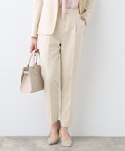 【インディヴィ/INDIVI】の【洗える/UVケア/スーツ】ストレッチタックテーパードパンツ アイボリー|ID: prp329100004830323 ipo3291000000035159771