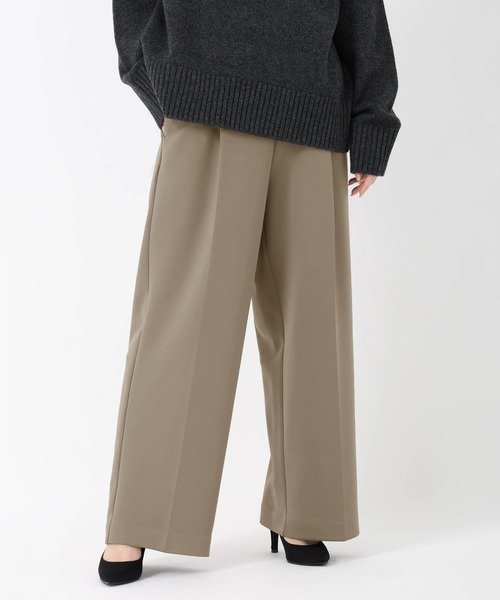 【ストロベリーフィールズ/STRAWBERRY FIELDS】のバックウォームジャージパンツ インテリア・キッズ・メンズ・レディースファッション・服の通販 founy(ファニー) 　ファッション　Fashion　レディースファッション　Fashion for Women　パンツ　Pants & Trousers　バッグ　Bags　キャメル|ID: prp329100004830333 ipo3291000000035159887