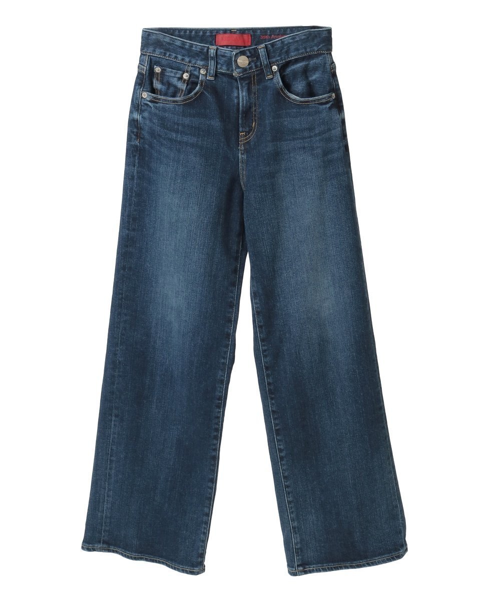 【リエス/Liesse】の【RED CARD/レッドカード】35th Anniv.Wide(26W10101sdk/rns) インテリア・キッズ・メンズ・レディースファッション・服の通販 founy(ファニー) 　ファッション　Fashion　レディースファッション　Fashion for Women　ウォッシュ　Washed Finish　デニム　Denim, Jeans Material　ユーズド　Used, Vintage-Look　ワーク　Workwear, Utility Style　ブルー|ID: prp329100004830335 ipo3291000000035159908