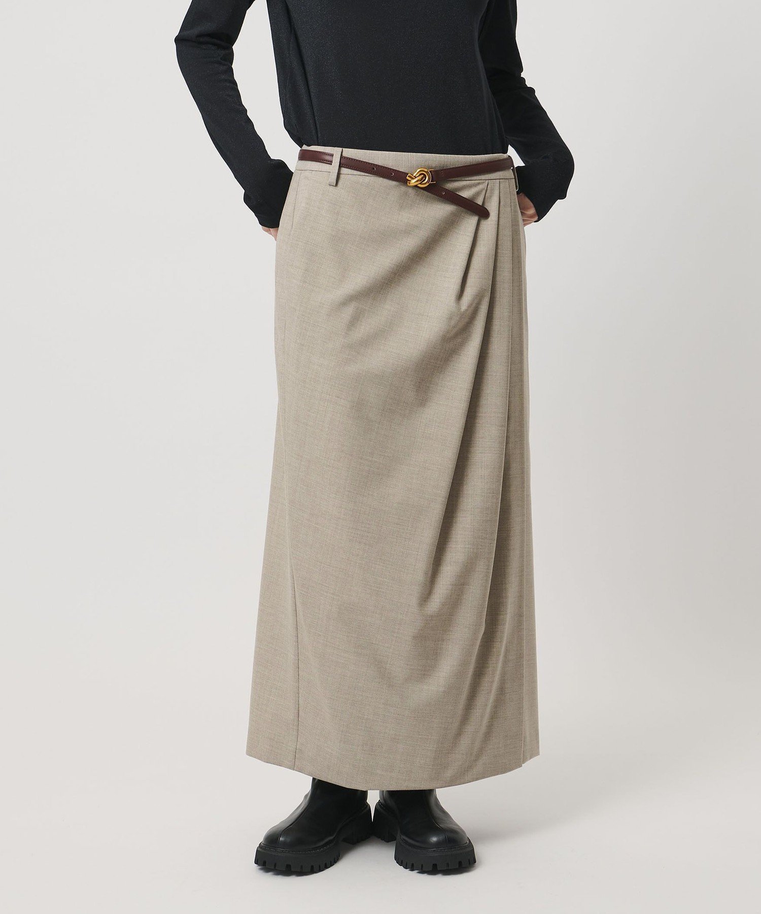 【ユナイテッドアローズ/UNITED ARROWS】のドレープ アシンメトリー ロング スカート 人気、トレンドファッション・服の通販 founy(ファニー) 　ファッション　Fashion　レディースファッション　Fashion for Women　スカート　Skirts　アクセサリー　Fashion Accessories　アシンメトリー　Asymmetrical Style　ストライプ　Stripe, Striped Pattern　スラックス　Slacks, Dress Pants　トレンド　Trend, Trending Now　ドレープ　Drape, Draping Fabric　ベーシック　Basic, Essential　マニッシュ　Mannish, Boyish　ラップ　Wrap, Wrap Design　ロング　Long, Long-Length　おすすめ　Recommended / Our Picks　 other-1|ID: prp329100004830340 ipo3291000000035159969