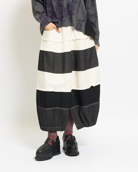 【ゴム/gomme】のマルチスカート 人気、トレンドファッション・服の通販 founy(ファニー) ファッション Fashion レディースファッション Fashion for Women スカート Skirts カーディガン Cardigan, Knitwear シンプル Simple, Minimal スリット Slit, Slit Detail デニム Denim, Jeans Material バルーン Balloon, Balloon Silhouette ポケット Pocket, Pocket Detail エレガント 上品 Elegant 切替 Switching, Contrast Panel |ID:prp329100004830343