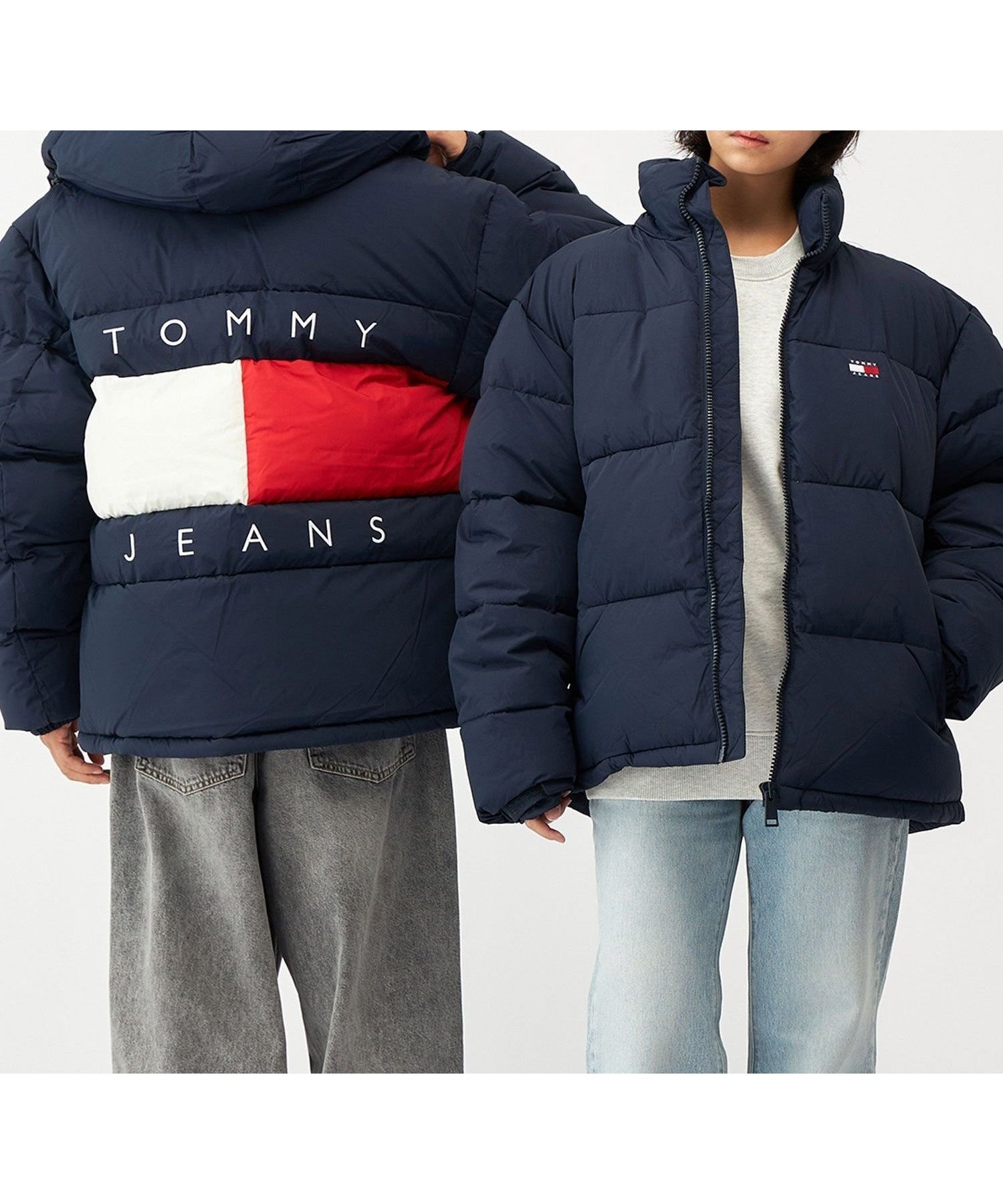 【トミーヒルフィガー/TOMMY HILFIGER / MEN】のフーデッドフラッグパッファジャケット インテリア・キッズ・メンズ・レディースファッション・服の通販 founy(ファニー) 　ファッション　Fashion　メンズファッション　Fashion for Men　アメリカン　American Style　インナー　Innerwear　キルティング　Quilted, Quilting　クラシック　Classic, Timeless Style　ゴルフ　Golf　スタンド　Stand Collar, Upright Stand　デニム　Denim, Jeans Material　ブロック　Block, Solid Block Pattern　モダン　Modern, Contemporary　人気　Popular, Best Seller　軽量　Lightweight, Ultra Light　ネイビーC1G|ID: prp329100004830358 ipo3291000000035160153