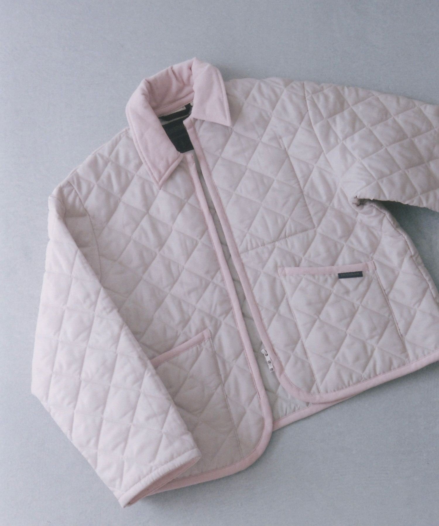 【サロン アダム エ ロペ/SALON adam et rope'】の【LAVENHAM(ラベンハム)for SALON】 別注TEYNHAM WOMENS インテリア・キッズ・メンズ・レディースファッション・服の通販 founy(ファニー) 　ファッション　Fashion　レディースファッション　Fashion for Women　クロップド　Cropped, Short Length　ジャケット　Jacket, Outerwear　別注　Limited Edition, Custom Order　軽量　Lightweight, Ultra Light　ピンク系(65)|ID: prp329100004830360 ipo3291000000035160173