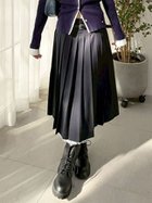 【リリーブラウン/Lily Brown】のベルト付きレースプリーツスカート 人気、トレンドファッション・服の通販 founy(ファニー) ファッション Fashion レディースファッション Fashion for Women スカート Skirts プリーツスカート / 上品フェミニンスタイル Pleated Skirts ベルト&ウエストマーク Belts & Waist Accessories クラシカル Classical, Vintage-Inspired 切替 Switching, Contrast Panel シューズ Shoes, Footwear スマート Smart, Elegant ソックス Socks, Hosiery トレンド Trend, Trending Now バランス Balance, Style Balance フェイクレザー Faux Leather, PU Leather プリーツ Pleats, Pleated レース Lace, Lace Fabric thumbnail NVY[089]|ID: prp329100004830395 ipo3291000000035160605