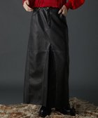 【プランク プロジェクト/PRANK PROJECT】のヴィーガンレザースリットスカート / Vegan Leather Slit Skirt 人気、トレンドファッション・服の通販 founy(ファニー) ファッション Fashion レディースファッション Fashion for Women スカート Skirts コンパクト Compact, Small Size フェイクレザー Faux Leather, PU Leather マキシ Maxi, Full Length リアル Real, Realistic ヴィンテージ Vintage Style thumbnail D.BLK|ID: prp329100004830404 ipo3291000000035160749
