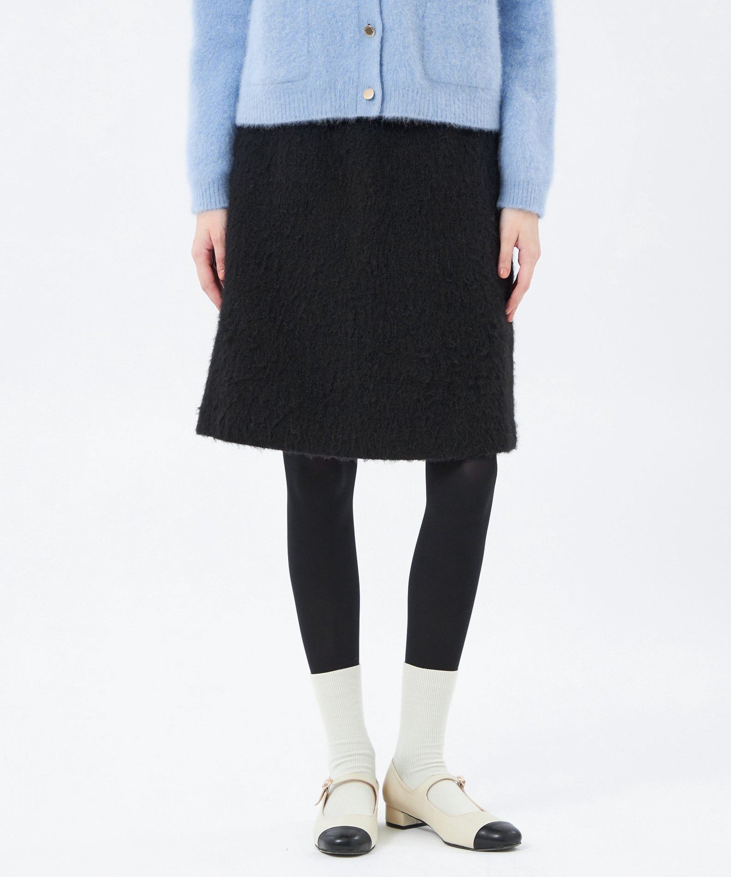 【マッキントッシュ フィロソフィー/MACKINTOSH PHILOSOPHY】のウールシャギーショートスカート インテリア・キッズ・メンズ・レディースファッション・服の通販 founy(ファニー) 　ファッション　Fashion　レディースファッション　Fashion for Women　スカート　Skirts　おすすめ　Recommended / Our Picks　ショート　Short, Short Length　シンプル　Simple, Minimal　冬　Winter / This Winter　別注　Limited Edition, Custom Order　秋　Autumn　ブラック|ID: prp329100004830405 ipo3291000000035160764