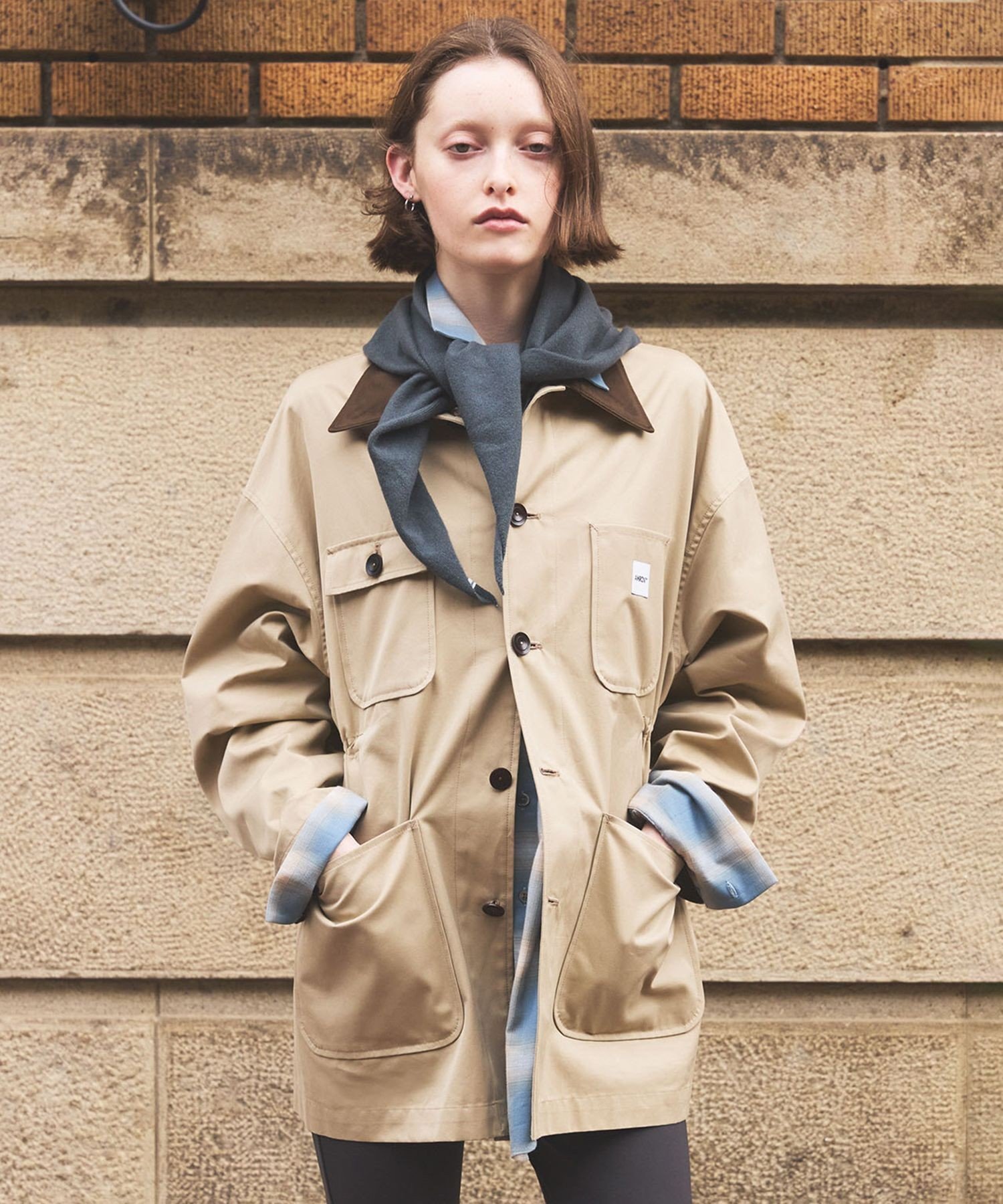 【サロン アダム エ ロペ/SALON adam et rope'】の【Americana(アメリカーナ) for SALON】別注カバーオール / シャツジャケット インテリア・キッズ・メンズ・レディースファッション・服の通販 founy(ファニー) 　ファッション　Fashion　レディースファッション　Fashion for Women　アウター　Coat / Outerwear Collection　レディースジャケット・軽アウター　Jackets　2025年　2025　2025-2026秋冬・A/W　Autumn/Winter 2025–26 AW25–26　ジャケット　Jacket, Outerwear　別注　Limited Edition, Custom Order　ベージュ系(28)|ID: prp329100004830409 ipo3291000000035160865