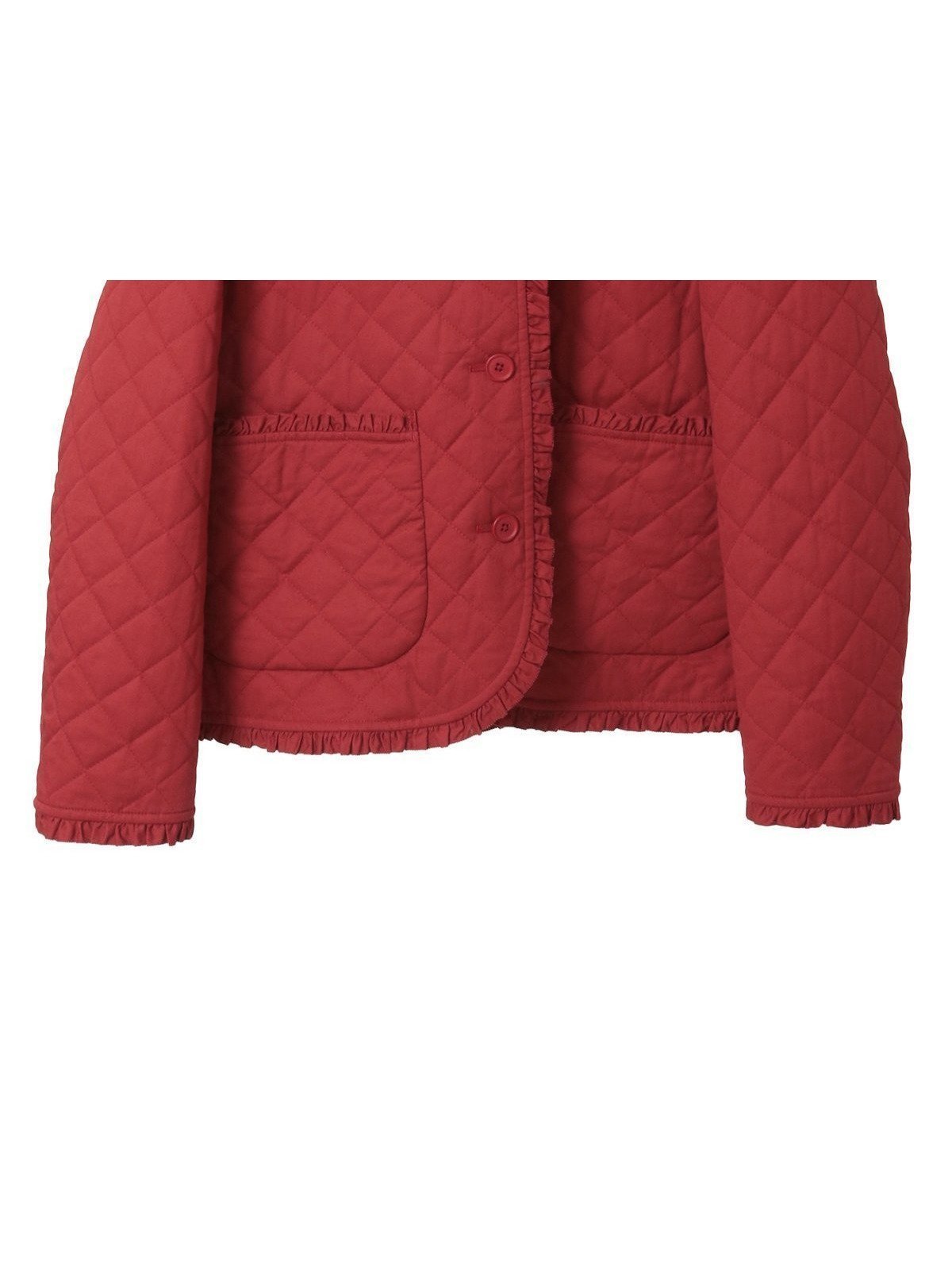 【ピンクハウス/PINK HOUSE】のフード付きキルティングジャケット インテリア・キッズ・メンズ・レディースファッション・服の通販 founy(ファニー) 　ファッション　Fashion　レディースファッション　Fashion for Women　アウター　Coat / Outerwear Collection　レディースジャケット・軽アウター　Jackets　キルティング　Quilted, Quilting　ジャケット　Jacket, Outerwear　フリル　Frill, Ruffle　春　Spring　アカ|ID: prp329100004830412 ipo3291000000035160911