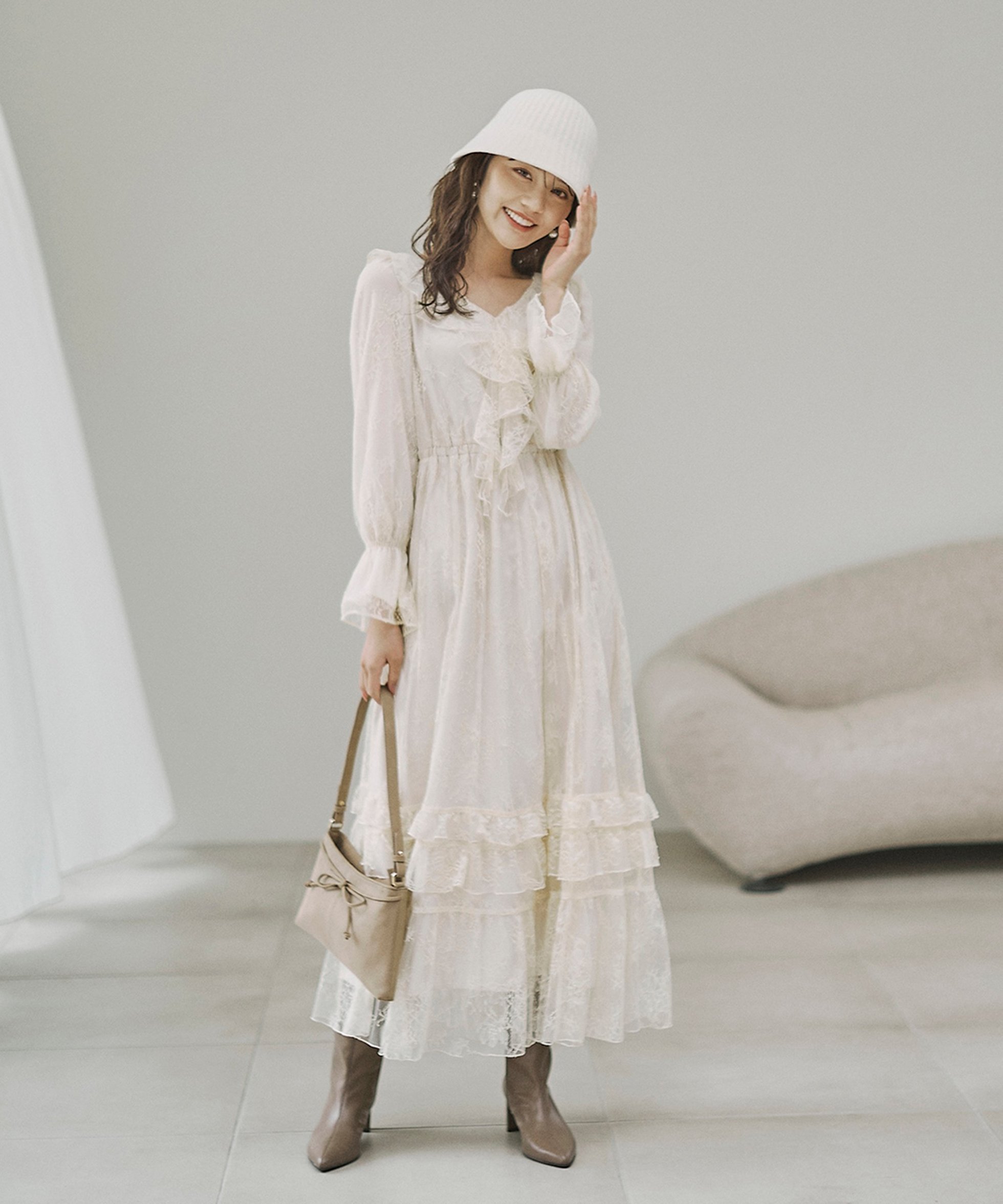 【プロポーション ボディドレッシング/PROPORTION BODY DRESSING】の《EDIT COLOGNE》レースフリルワンピース 人気、トレンドファッション・服の通販 founy(ファニー) 　ファッション　Fashion　レディースファッション　Fashion for Women　ワンピース　Dresses　ジャケット　Jacket, Outerwear　フリル　Frill, Ruffle　ブルゾン　Blouson, Bomber Jacket　レース　Lace, Lace Fabric　 other-1|ID: prp329100004830417 ipo3291000000035160958