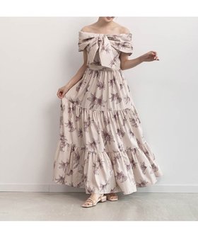 【ランダ/RANDA】のオフショルリボンライクフラワーワンピース 人気、トレンドファッション・服の通販 founy(ファニー) ファッション Fashion レディースファッション Fashion for Women ワンピース Dresses イエロー Yellow ギャザー Gathered, Ruffled コンパクト Compact, Small Size シャーリング Shirring, Ruched ティアード Tiered, Tiered Style フェミニン Feminine, Girly フラワー Flower, Floral リゾート Resort, Vacation Style リボン Ribbon, Bow おすすめ Recommended / Our Picks エレガント 上品 Elegant |ID:prp329100004830420