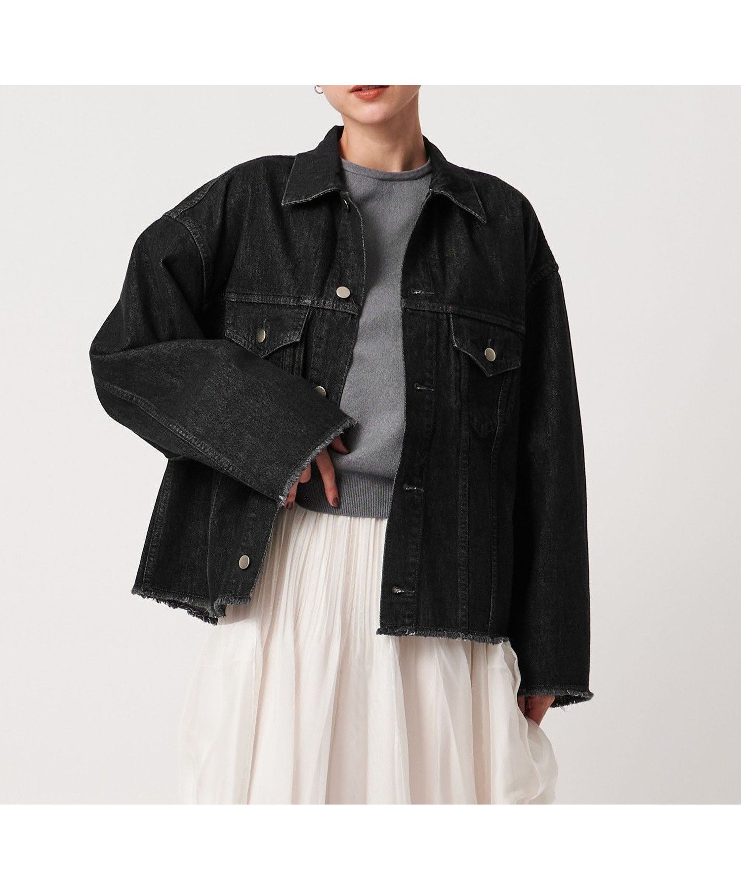 【ユナイテッドアローズ/UNITED ARROWS】のカットオフ デニムジャケット インテリア・キッズ・メンズ・レディースファッション・服の通販 founy(ファニー) 　ファッション　Fashion　レディースファッション　Fashion for Women　アウター　Coat / Outerwear Collection　レディースジャケット・軽アウター　Jackets　デニムジャケット / カジュアルアウター　Denim Jackets　カットオフ　Cut-Off Design　ジャケット　Jacket, Outerwear　デニム　Denim, Jeans Material　バランス　Balance, Style Balance　ブリーチ　Bleach, Washed Finish　ポケット　Pocket, Pocket Detail　羽織　Haori, Light Jacket　日本製　Made In Japan　その他1|ID: prp329100004830439 ipo3291000000035161344