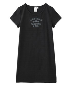 【エックスガール/X-girl】のRIB BABY DRESS 人気、トレンドファッション・服の通販 founy(ファニー) ファッション Fashion レディースファッション Fashion for Women ワンピース Dresses フォーマル・パーティードレス・結婚式用ドレス Elegant & Casual Dresses 春 Spring ガーリー Girly, Feminine Style グラフィック Graphic, Graphic Design コンパクト Compact, Small Size プリント Print, Printed Pattern S/S・春夏 SS, Spring/Summer, Warm Season 夏 Summer |ID:prp329100004830447