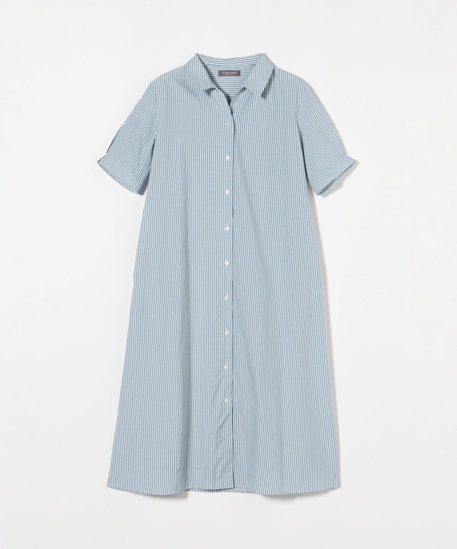 【ユナイテッドアローズ/UNITED ARROWS】のスキッパー シャツワンピース A DAY IN THE LIFE インテリア・キッズ・メンズ・レディースファッション・服の通販 founy(ファニー) ファッション Fashion レディースファッション Fashion for Women ワンピース Dresses シャツワンピース / 1枚で着映えコーデ Shirt Dresses サンダル Sandals, Summer Shoes シンプル Simple, Minimal スキッパー Skipper, Open Collar スニーカー Sneakers, Trainers デニム Denim, Jeans Material ブロード Broadcloth, Fine Cotton ポケット Pocket, Pocket Detail ワイド Wide, Wide Fit アウトレット Outlet / Clearance TURQUOISE|ID: prp329100004830453 ipo3291000000035161738