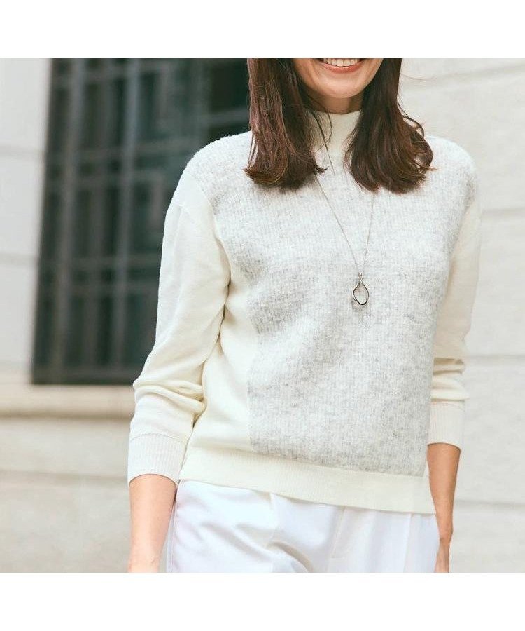 【リフレクト/Reflect】のアーガイル柄ハイネックニット インテリア・キッズ・メンズ・レディースファッション・服の通販 founy(ファニー) ファッション Fashion レディースファッション Fashion for Women トップス・カットソー Cut & Sew Tops ニット Knit Tops & Sweaters ストレート Straight, Straight Cut スマート Smart, Elegant ドッキング Docking, Mixed Material ハイネック High Neck, Mock Neck ループ Loop, Loop Knit オフホワイト|ID: prp329100004830456 ipo3291000000035161782