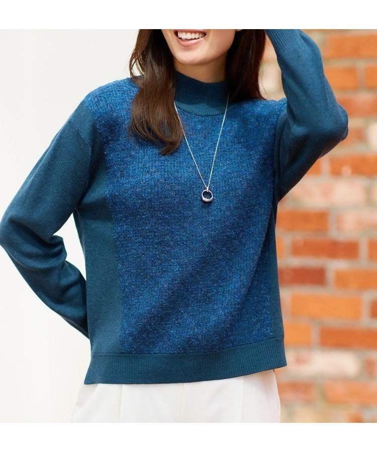 【リフレクト/Reflect】のアーガイル柄ハイネックニット インテリア・キッズ・メンズ・レディースファッション・服の通販 founy(ファニー) ファッション Fashion レディースファッション Fashion for Women トップス・カットソー Cut & Sew Tops ニット Knit Tops & Sweaters ストレート Straight, Straight Cut スマート Smart, Elegant ドッキング Docking, Mixed Material ハイネック High Neck, Mock Neck ループ Loop, Loop Knit ブルーグリーン|ID: prp329100004830456 ipo3291000000035161785