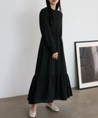 【ヴィータフェリーチェ/VitaFelice】の無地 フラワープリントマキシワンピワンピース 人気、トレンドファッション・服の通販 founy(ファニー) ファッション Fashion レディースファッション Fashion for Women ワンピース Dresses マキシ丈ワンピース・ロングドレス Maxi Dresses / Long One-Pieces オケージョン Occasion Wear ガーリー Girly, Feminine Style フェミニン Feminine, Girly プリント Print, Printed Pattern 無地 Plain, Solid Color 再入荷 Restock / Back in Stock エレガント 上品 Elegant thumbnail ブラック|ID: prp329100004830457 ipo3291000000035161796