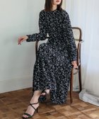 【ヴィータフェリーチェ/VitaFelice】の無地 フラワープリントマキシワンピワンピース 人気、トレンドファッション・服の通販 founy(ファニー) ファッション Fashion レディースファッション Fashion for Women ワンピース Dresses マキシ丈ワンピース・ロングドレス Maxi Dresses / Long One-Pieces オケージョン Occasion Wear ガーリー Girly, Feminine Style フェミニン Feminine, Girly プリント Print, Printed Pattern 無地 Plain, Solid Color 再入荷 Restock / Back in Stock エレガント 上品 Elegant thumbnail フラワーブラック|ID: prp329100004830457 ipo3291000000035161798