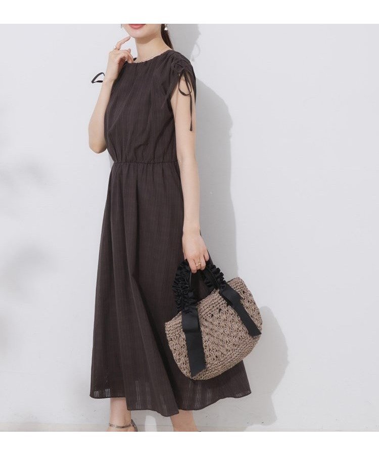 【クチュール ブローチ/Couture Brooch】の【大人可愛い】カラミチェック サマードレス インテリア・キッズ・メンズ・レディースファッション・服の通販 founy(ファニー) 　ファッション　Fashion　レディースファッション　Fashion for Women　ワンピース　Dresses　フォーマル・パーティードレス・結婚式用ドレス　Elegant & Casual Dresses　サマー　Summer, Summer Style　スマート　Smart, Elegant　チェック　Check, Plaid, Tartan　ドレス　Dress, One-Piece　ノースリーブ　Sleeveless, No-Sleeve　フェミニン　Feminine, Girly　フレンチ　French, French Style　ポケット　Pocket, Pocket Detail　おすすめ　Recommended / Our Picks　夏　Summer　2025年　2025　2025春夏・S/S　Spring/Summer 2025 SS25　ブラウン|ID: prp329100004830463 ipo3291000000035161965