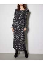 【リエンダ/rienda】の【岡崎紗絵さん着用アイテム】ドレープIラインワンピース BLK|ID: prp329100004830466 ipo3291000000035161996