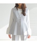 【ナチュラル ビューティー ベーシック/NATURAL BEAUTY BASIC】のフロントボタンペプラムジレ SETUP 人気、トレンドファッション・服の通販 founy(ファニー) ファッション Fashion レディースファッション Fashion for Women アウター Coat / Outerwear Collection トップス・カットソー Cut & Sew Tops ベスト&ジレ / 重ね着スタイル Vests & Gilets おすすめ Recommended / Our Picks セットアップ Set-Up, Coordinated Outfit ダブル Double, Double-Breasted ペプラム Peplum, Flared Hem thumbnail ライトブルー|ID: prp329100004830467 ipo3291000000035162009
