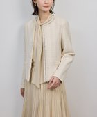 【ロペ/ROPE'】のミックスツイードノーカラージャケット 人気、トレンドファッション・服の通販 founy(ファニー) ファッション Fashion レディースファッション Fashion for Women アウター Coat / Outerwear Collection レディースジャケット・軽アウター Jackets ノーカラージャケット / シンプル上品コーデ Collarless Jackets おすすめ Recommended / Our Picks クロップド Cropped, Short Length コンパクト Compact, Small Size シンプル Simple, Minimal セレモニー Ceremony ダブル Double, Double-Breasted ツイード Twill, Twill Weave フロント Front, Front Design ブレード Braid, Decorative Trim プリーツ Pleats, Pleated ポケット Pocket, Pocket Detail 別注 Limited Edition, Custom Order ビジネス 仕事 通勤 Business / Work / Commuting thumbnail オフホワイト(15)|ID: prp329100004830470 ipo3291000000035162033
