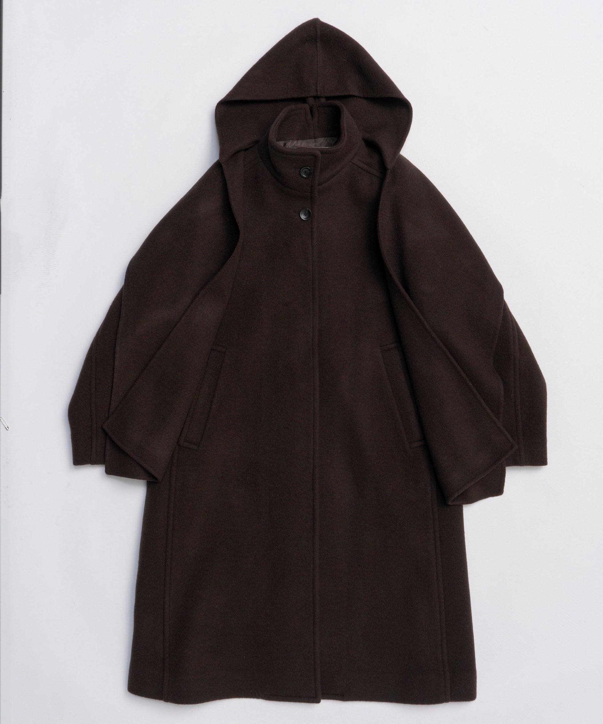 【メゾンスペシャル/MAISON SPECIAL】のフードマフラーコート インテリア・キッズ・メンズ・レディースファッション・服の通販 founy(ファニー) 　ファッション　Fashion　レディースファッション　Fashion for Women　アウター　Coat / Outerwear Collection　コート・ロングコート・ピーコート　Long Coats, Peacoats & More　マフラー・スヌード / 冬小物の定番　Scarves & Mufflers　インナー　Innerwear　マフラー　Scarf, Muffler　メルトン　Melton, Heavy Wool　リラックス　Relax, Relaxed Fit　BRN|ID: prp329100004830472 ipo3291000000035162060