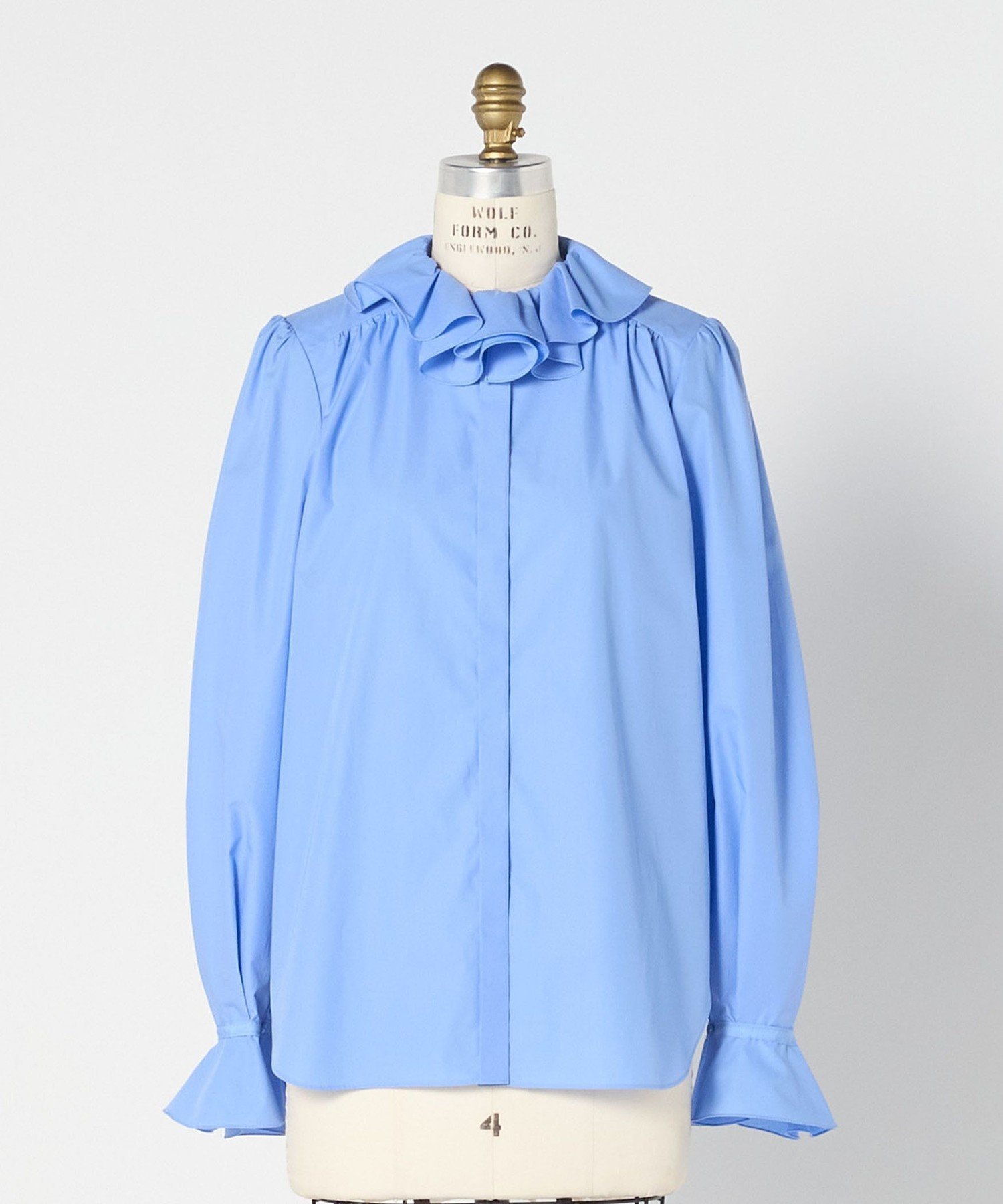 【ドゥロワー/DRAWER】のCAPSULE フリルカラーブラウス 人気、トレンドファッション・服の通販 founy(ファニー) 　ファッション　Fashion　レディースファッション　Fashion for Women　トップス・カットソー　Cut & Sew Tops　シャツ・ブラウス・オフィスカジュアル　Elegant Blouses & Button-Ups　なめらか　Smooth, Silky Texture　ジャケット　Jacket, Outerwear　フリル　Frill, Ruffle　ラッフル　Ruffle, Frill　 other-1|ID: prp329100004830477 ipo3291000000035162170