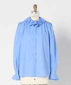 【ドゥロワー/DRAWER】のCAPSULE フリルカラーブラウス 人気、トレンドファッション・服の通販 founy(ファニー) ファッション Fashion レディースファッション Fashion for Women トップス・カットソー Cut & Sew Tops シャツ・ブラウス・オフィスカジュアル Elegant Blouses & Button-Ups なめらか Smooth, Silky Texture ジャケット Jacket, Outerwear フリル Frill, Ruffle ラッフル Ruffle, Frill thumbnail LT.BLUE|ID: prp329100004830477 ipo3291000000035162171