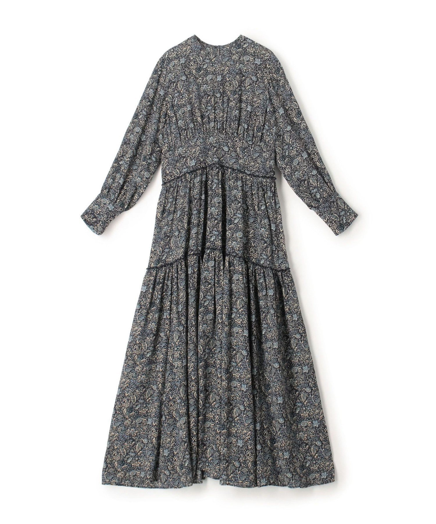 【トゥモローランド/TOMORROWLAND】のポリエステルジョーゼットプリント ティアードワンピース 人気、トレンドファッション・服の通販 founy(ファニー) 　ファッション　Fashion　レディースファッション　Fashion for Women　ワンピース　Dresses　ギャザー　Gathered, Ruffled　クラシカル　Classical, Vintage-Inspired　ジョーゼット　Georgette, Semi-Sheer Fabric　ティアードワンピース　Tiered Dress, Flared Dress　プリント　Print, Printed Pattern　ロマンティック　Romantic, Feminine Style　エレガント 上品　Elegant　 other-1|ID: prp329100004830481 ipo3291000000035162234