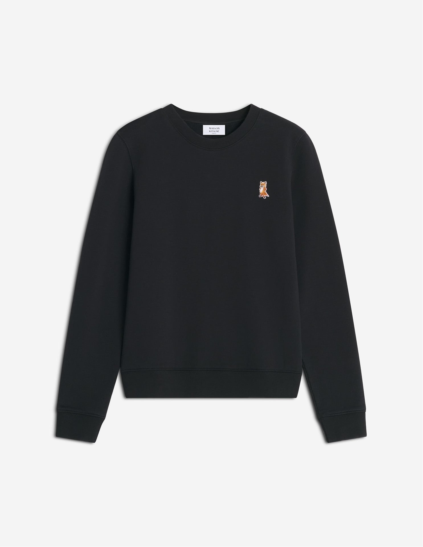 【メゾン キツネ/MAISON KITSUNE】のMAISON KITSUNE/LADY FOX REGULAR SWEATSHIRT 人気、トレンドファッション・服の通販 founy(ファニー) 　ファッション　Fashion　レディースファッション　Fashion for Women　トップス・カットソー　Cut & Sew Tops　シャツ・ブラウス・オフィスカジュアル　Elegant Blouses & Button-Ups　レディースパーカー・カジュアルフーディー　Casual Hoodies & Sweatshirts　ロングTシャツ・Tシャツ　Longline T-Shirts & Tees　スウェット・クルーネックトップス　Sweatshirts & Crewnecks / Relaxed Fit Sweat Tops　冬　Winter / This Winter　パッチ　Patch, Appliqué　フィット　Fit, Slim Fit　フレンチ　French, French Style　レギュラー　Regular, Standard Fit　エレガント 上品　Elegant　無地　Plain, Solid Color　A/W・秋冬　Autumn/Winter　 other-1|ID: prp329100004830483 ipo3291000000035162245