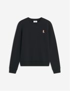 【メゾン キツネ/MAISON KITSUNE】のMAISON KITSUNE/LADY FOX REGULAR SWEATSHIRT 人気、トレンドファッション・服の通販 founy(ファニー) ファッション Fashion レディースファッション Fashion for Women トップス・カットソー Cut & Sew Tops シャツ・ブラウス・オフィスカジュアル Elegant Blouses & Button-Ups レディースパーカー・カジュアルフーディー Casual Hoodies & Sweatshirts ロングTシャツ・Tシャツ Longline T-Shirts & Tees スウェット・クルーネックトップス Sweatshirts & Crewnecks / Relaxed Fit Sweat Tops 冬 Winter / This Winter パッチ Patch, Appliqué フィット Fit, Slim Fit フレンチ French, French Style レギュラー Regular, Standard Fit エレガント 上品 Elegant 無地 Plain, Solid Color A/W・秋冬 Autumn/Winter thumbnail BLACK|ID: prp329100004830483 ipo3291000000035162246