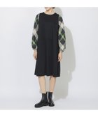 【ブルーレーベル クレストブリッジ/BLUE LABEL CRESTBRIDGE】の【Meシリーズ】スリーブチェックワンピース 人気、トレンドファッション・服の通販 founy(ファニー) ファッション Fashion レディースファッション Fashion for Women ワンピース Dresses シンプル Simple, Minimal トレンド Trend, Trending Now 今季 This Season, Current Season 定番 Standard, Basic Item A/W・秋冬 Autumn/Winter thumbnail ブラック|ID: prp329100004830487 ipo3291000000035162407