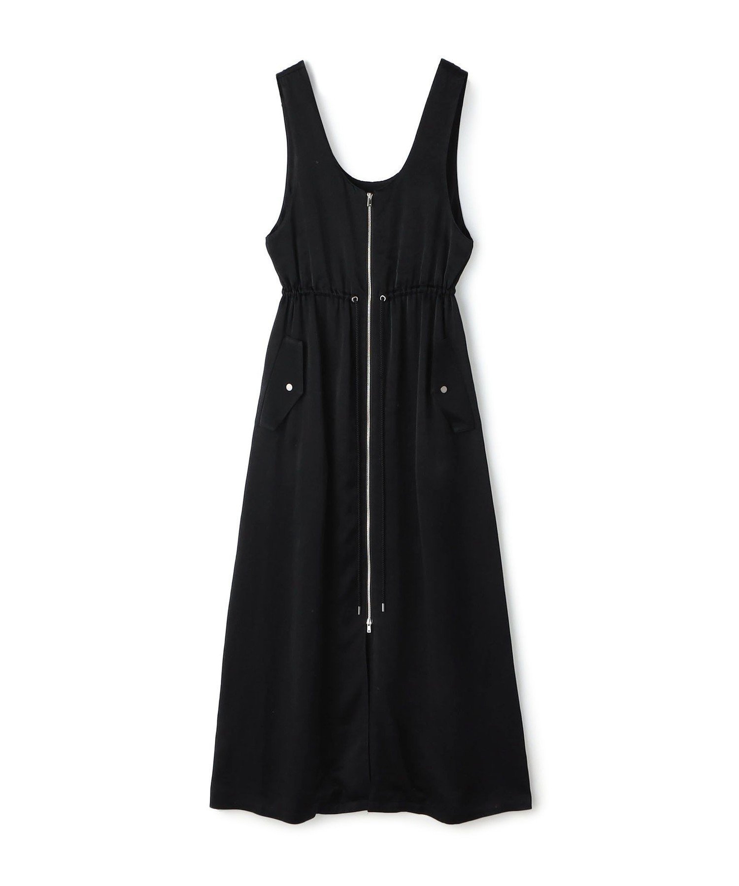 【トゥモローランド/TOMORROWLAND】のロイヤルサテン ノースリーブドレス インテリア・キッズ・メンズ・レディースファッション・服の通販 founy(ファニー) 　ファッション　Fashion　レディースファッション　Fashion for Women　トップス・カットソー　Cut & Sew Tops　キャミソール&ノースリーブ　Camisoles & Sleeveless Tops　ワンピース　Dresses　フォーマル・パーティードレス・結婚式用ドレス　Elegant & Casual Dresses　カットソー　Cut and Sewn Top　サテン　Satin, Glossy Fabric　スポーティ　Sporty, Casual Athletic　ドレス　Dress, One-Piece　ノースリーブ　Sleeveless, No-Sleeve　リネン　Linen, Linen Fabric　19 ブラック|ID: prp329100004830488 ipo3291000000035162445