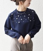 【シップス フォー ウィメン/SHIPS】のSHIPS any 手洗い可能 パールモチーフ ビジュー クルーネック ニット 人気、トレンドファッション・服の通販 founy(ファニー) ファッション Fashion レディースファッション Fashion for Women トップス・カットソー Cut & Sew Tops ニット Knit Tops & Sweaters アクセサリー Fashion Accessories 洗える Machine Washable コンパクト Compact, Small Size スラックス Slacks, Dress Pants デニム Denim, Jeans Material バランス Balance, Style Balance パール Pearl, Pearl Accent ビジュー Bijou, Jewel-like Accent ボトム Bottoms, Lower Wear モチーフ Motif, Design Theme ロング Long, Long-Length おすすめ Recommended / Our Picks エレガント 上品 Elegant 2025年 2025 2025-2026秋冬・A/W Autumn/Winter 2025–26 AW25–26 thumbnail ネイビー|ID: prp329100004830491 ipo3291000000035162513