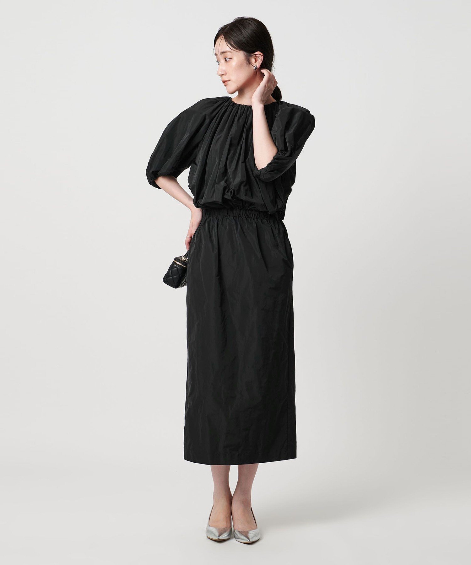 【ユナイテッドアローズ/UNITED ARROWS】のギャザー ワンピース-ウォッシャブル- 人気、トレンドファッション・服の通販 founy(ファニー) ファッション Fashion レディースファッション Fashion for Women ワンピース Dresses ウォッシャブル Machine Washable オケージョン Occasion Wear ギャザー Gathered, Ruffled スリット Slit, Slit Detail バルーン Balloon, Balloon Silhouette エレガント 上品 Elegant other-1|ID: prp329100004830495 ipo3291000000035162534